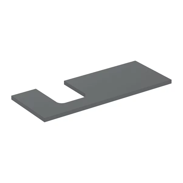 Mobilier Baie - Blat pentru lavoar Geberit One cu decupaj in stanga 120 cm lava mat