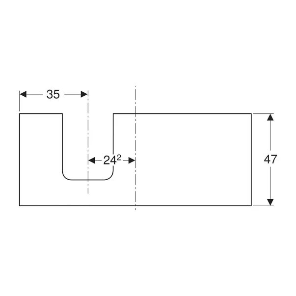 Blat pentru lavoar Geberit One cu decupaj in stanga 120 cm greige mat [2]