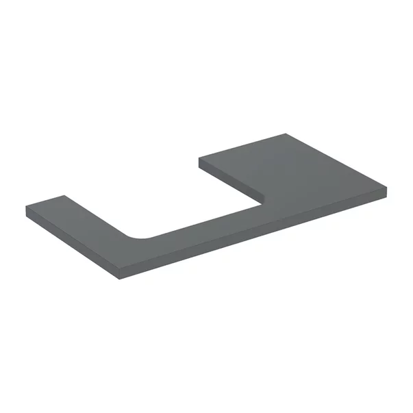 Mobilier Baie - Blat pentru lavoar Geberit One cu decupaj in stanga lava mat 90 cm