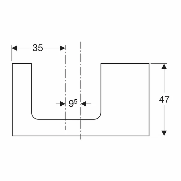 Blat pentru lavoar Geberit One cu decupaj in stanga lava mat 90 cm [2]