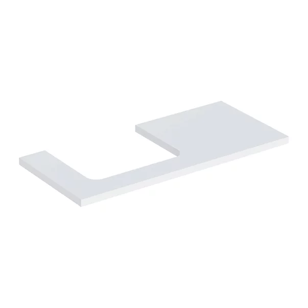 Mobilier Baie - Blat pentru lavoar Geberit One cu decupaj in stanga lava mat 105 cm