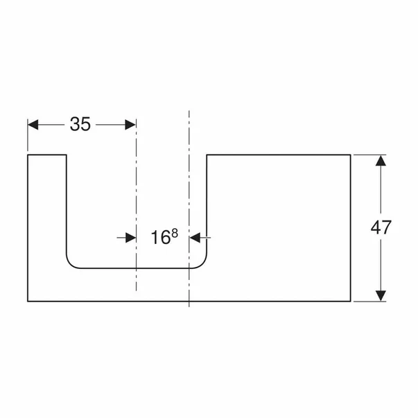Blat pentru lavoar Geberit One cu decupaj in stanga greige mat 105 cm [2]