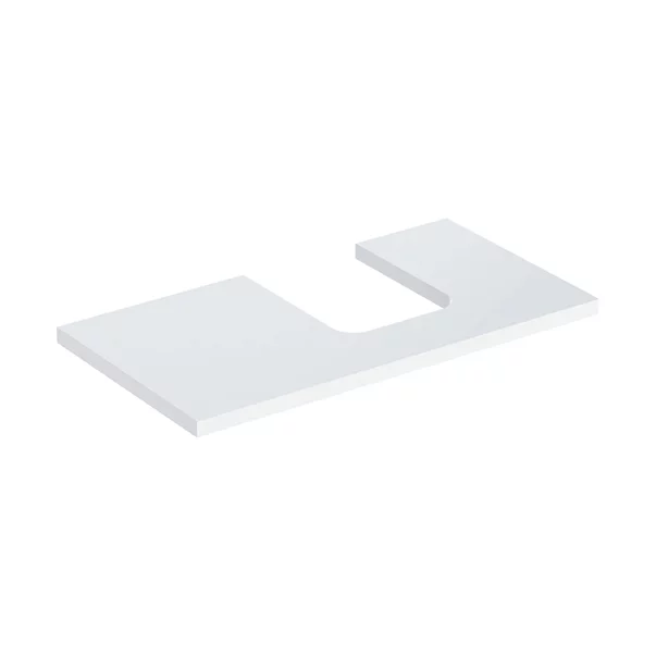 Mobilier Baie - Blat pentru lavoar Geberit One cu decupaj in dreapta 90 cm alb lucios