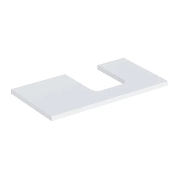 Mobilier Baie - Blat pentru lavoar Geberit One cu decupaj in dreapta 90 cm alb mat