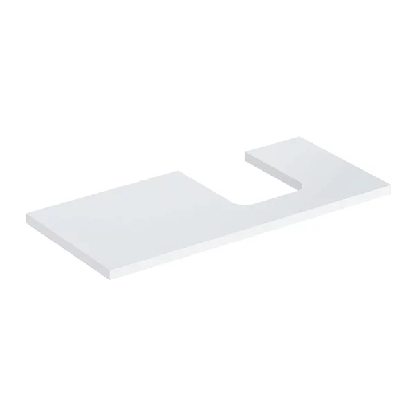 Mobilier Baie - Blat pentru lavoar Geberit One cu decupaj in dreapta 105 cm alb lucios