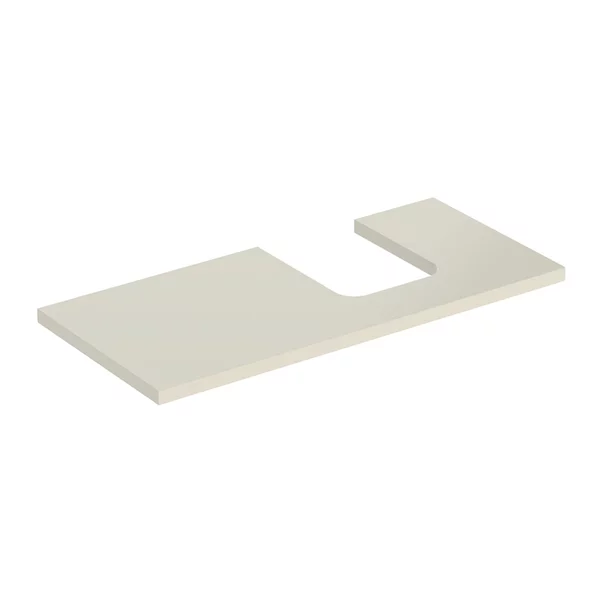 Mobilier Baie - Blat pentru lavoar Geberit One cu decupaj in dreapta 105 cm gri nisip lucios
