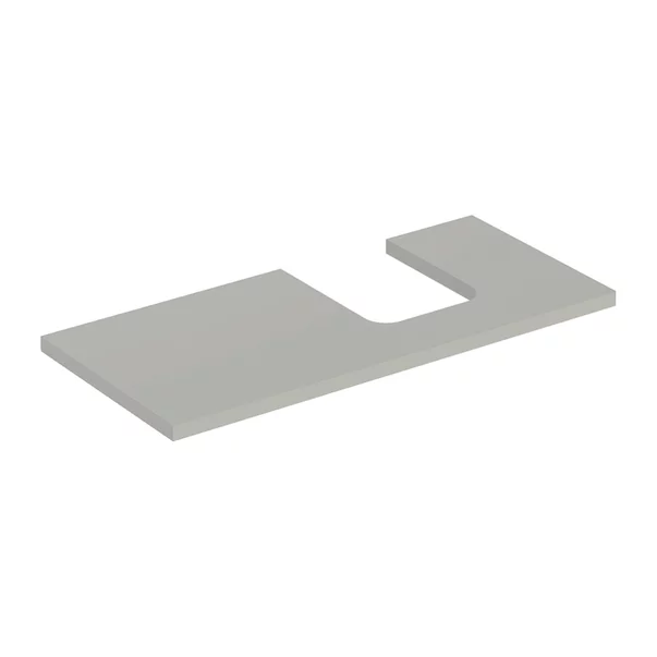 Mobilier Baie - Blat pentru lavoar Geberit One cu decupaj in dreapta 105 cm greige mat