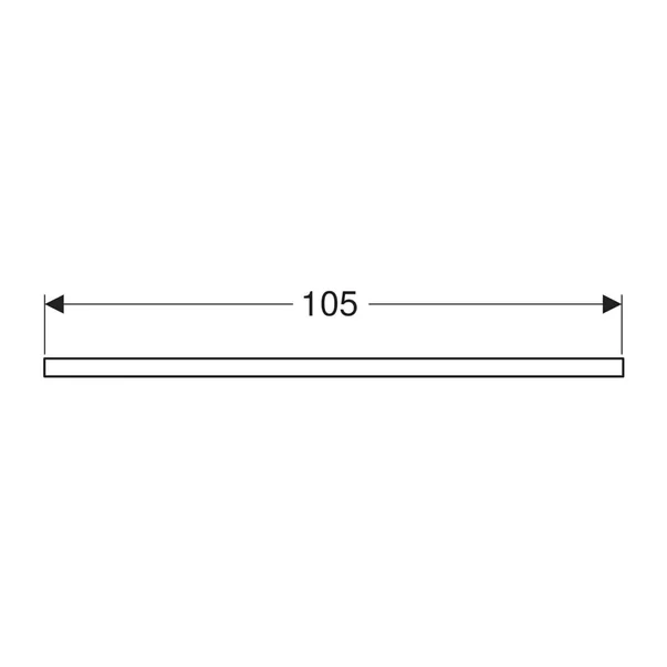 Blat pentru lavoar Geberit One cu decupaj in dreapta 105 cm greige mat [3]