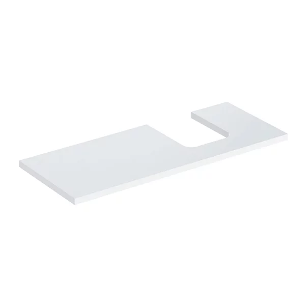 Mobilier Baie - Blat pentru lavoar Geberit One cu decupaj in dreapta 120 cm alb lucios