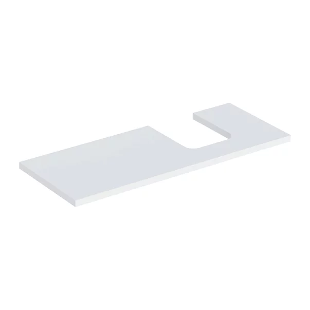 Mobilier Baie - Blat pentru lavoar Geberit One cu decupaj in dreapta 120 cm alb mat
