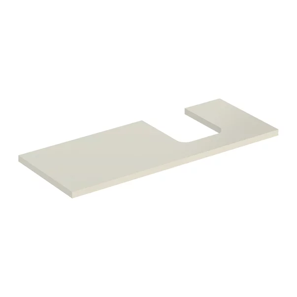 Mobilier Baie - Blat pentru lavoar Geberit One cu decupaj in dreapta 120 cm gri nisip lucios
