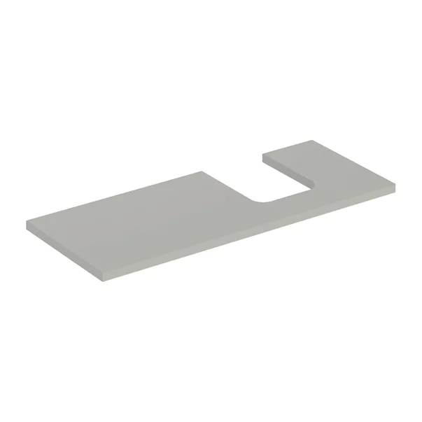 Mobilier Baie - Blat pentru lavoar Geberit One cu decupaj in dreapta 120 cm greige mat