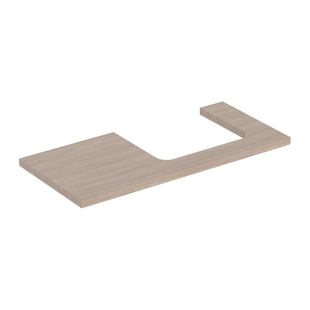 Mobilier Baie - Blat pentru lavoar Geberit One cu decupaj in dreapta stejar bej 105 cm