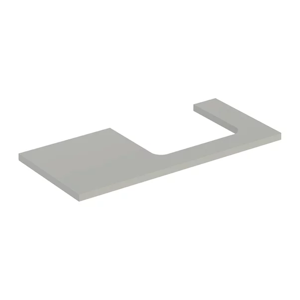Mobilier Baie - Blat pentru lavoar Geberit One cu decupaj in dreapta greige mat 105 cm