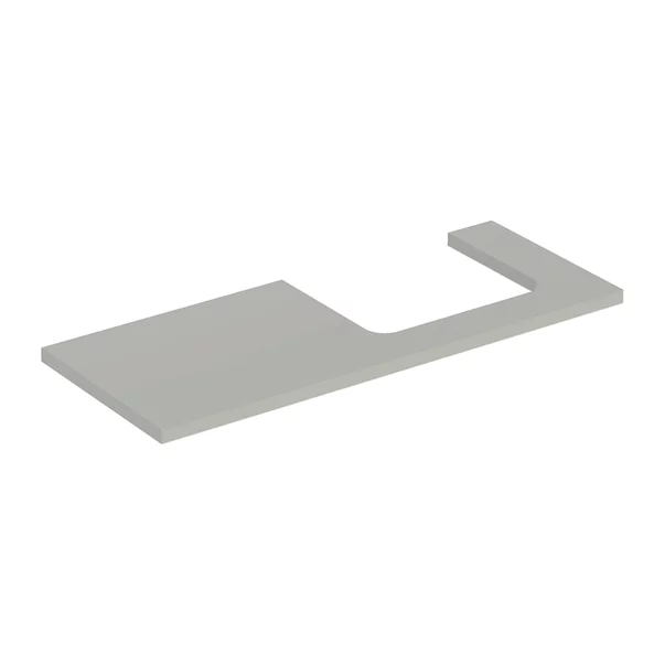 Mobilier Baie - Blat pentru lavoar Geberit One cu decupaj in dreapta greige mat 120 cm