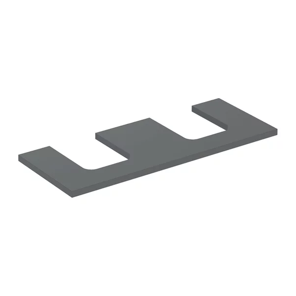 Mobilier Baie - Blat pentru lavoar Geberit One cu decupaj dublu 120 cm lava mat