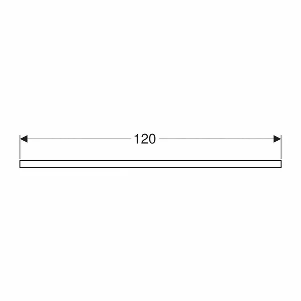 Blat pentru lavoar Geberit One cu decupaj dublu 120 cm greige mat [4]