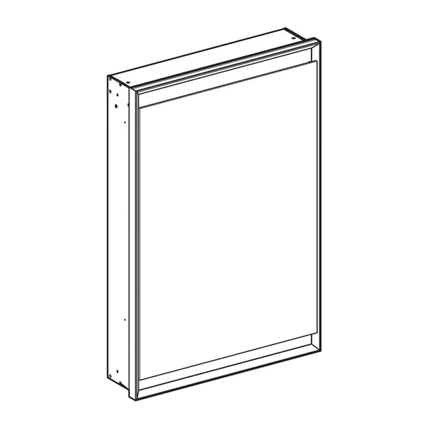 Dulap incastrat cu oglinda Geberit One ComfortLight 60 cm stanga aluminiu eloxat [5]