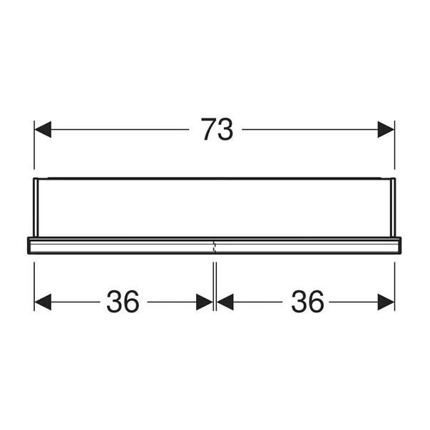 Dulap incastrat cu oglinda Geberit One ComfortLight 75 cm alb [3]