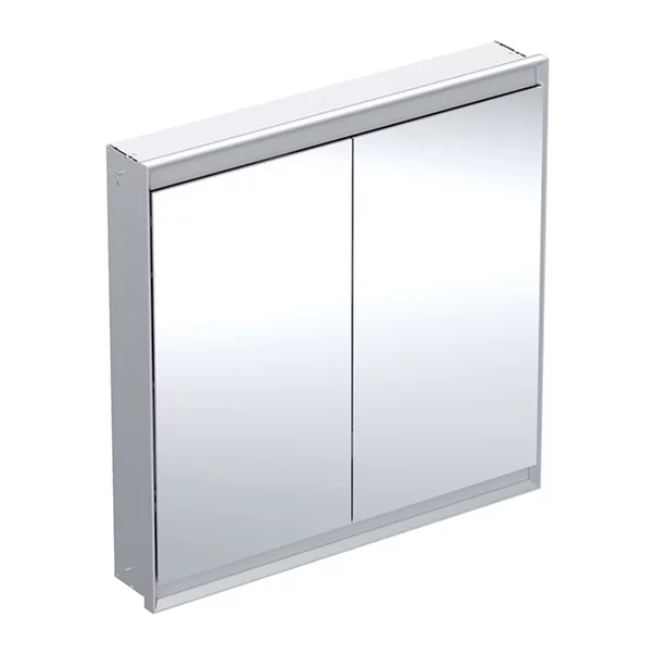 Mobilier Baie - Dulap incastrat cu oglinda Geberit One ComfortLight 90 cm aluminiu eloxat