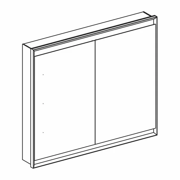 Dulap incastrat cu oglinda Geberit One ComfortLight 105 cm aluminiu eloxat [2]