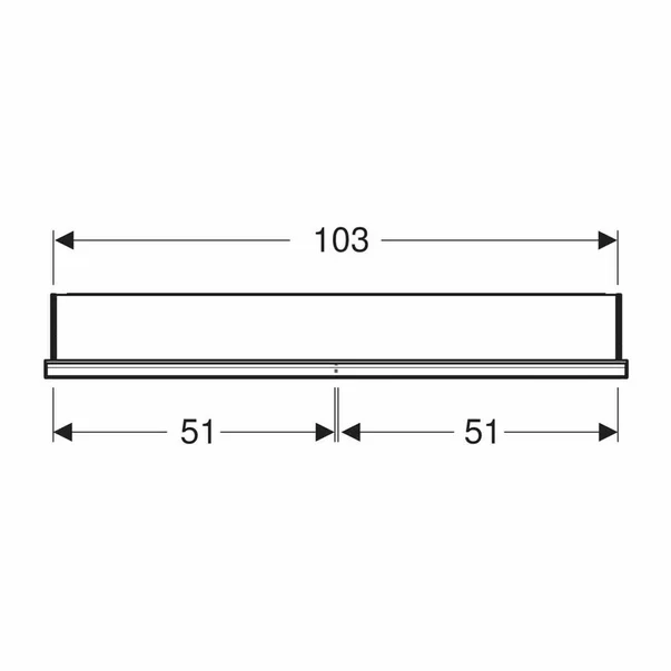 Dulap incastrat cu oglinda Geberit One ComfortLight 105 cm aluminiu eloxat [3]