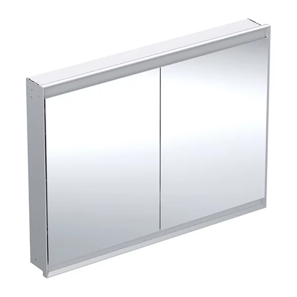 Mobilier Baie - Dulap incastrat cu oglinda Geberit One ComfortLight 120 cm aluminiu eloxat