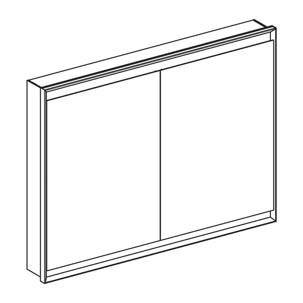 Dulap incastrat cu oglinda Geberit One ComfortLight 120 cm alb [2]