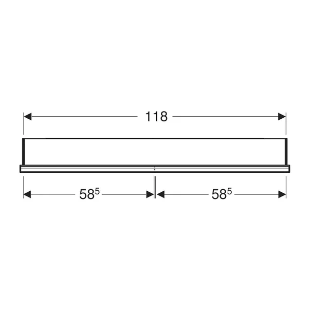 Dulap incastrat cu oglinda Geberit One ComfortLight 120 cm alb [3]