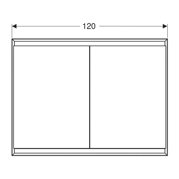 Dulap incastrat cu oglinda Geberit One ComfortLight 120 cm alb [5]