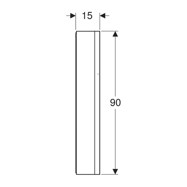 Dulap cu oglinda Geberit One ComfortLight stanga 60 cm aluminiu eloxat [4]