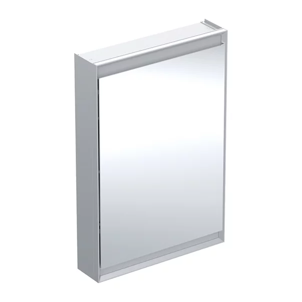 Mobilier Baie - Dulap cu oglinda Geberit One ComfortLight dreapta 60 cm aluminiu eloxat