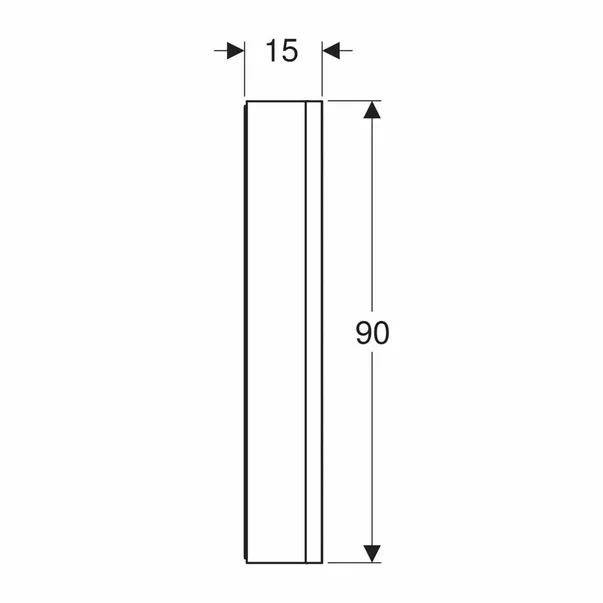 Dulap cu oglinda Geberit One ComfortLight 75 cm aluminiu eloxat [3]
