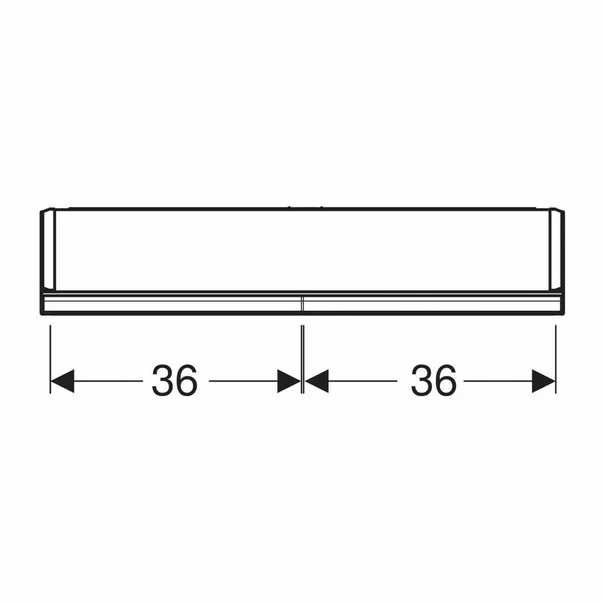Dulap cu oglinda Geberit One ComfortLight 75 cm aluminiu eloxat [4]