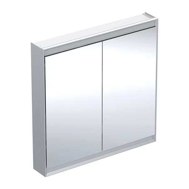 Mobilier Baie - Dulap cu oglinda Geberit One ComfortLight 90 cm aluminiu eloxat