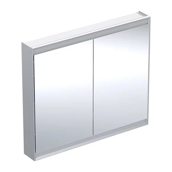 Mobilier Baie - Dulap cu oglinda Geberit One ComfortLight 105 cm aluminiu eloxat