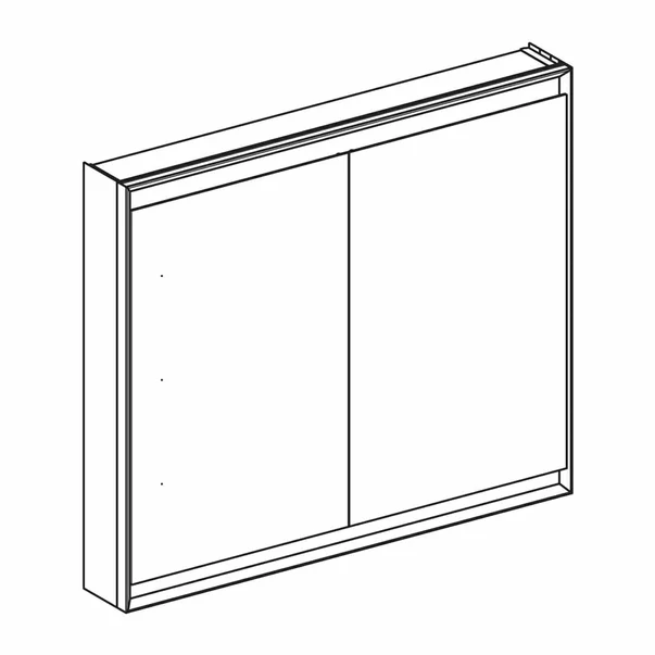Dulap cu oglinda Geberit One ComfortLight 105 cm aluminiu eloxat [5]