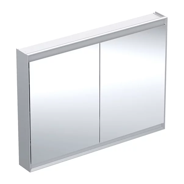 Mobilier Baie - Dulap cu oglinda Geberit One ComfortLight 120 cm aluminiu eloxat