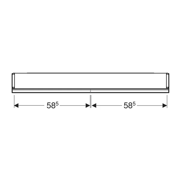 Dulap cu oglinda Geberit One ComfortLight 120 cm alb [3]