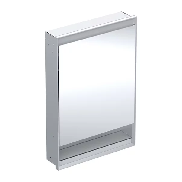 Mobilier Baie - Dulap incastrat cu oglinda si nisa Geberit One ComfortLight 60 cm dreapta aluminiu eloxat