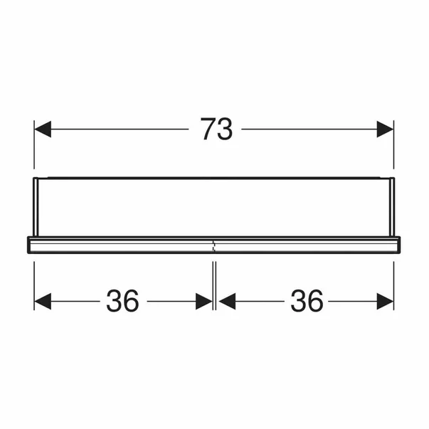 Dulap incastrat cu oglinda si nisa Geberit One ComfortLight 75 cm aluminiu eloxat [3]