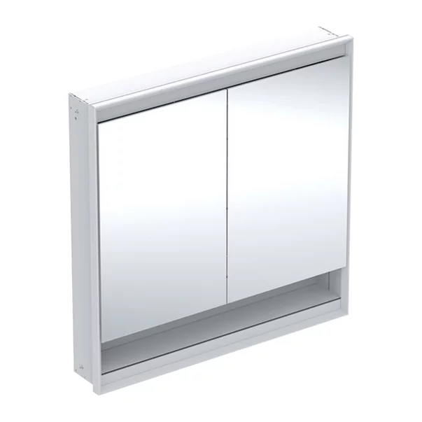 Mobilier Baie - Dulap incastrat cu oglinda si nisa Geberit One ComfortLight 90 cm alb