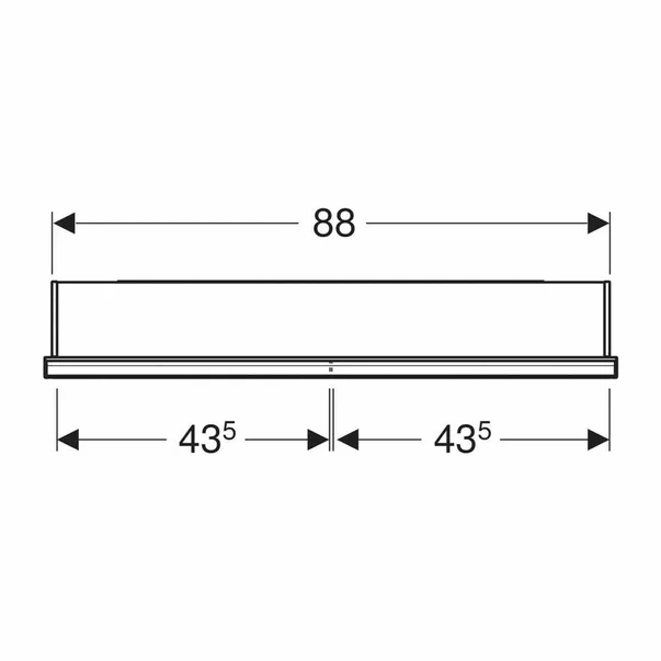 Dulap incastrat cu oglinda si nisa Geberit One ComfortLight 90 cm alb [3]