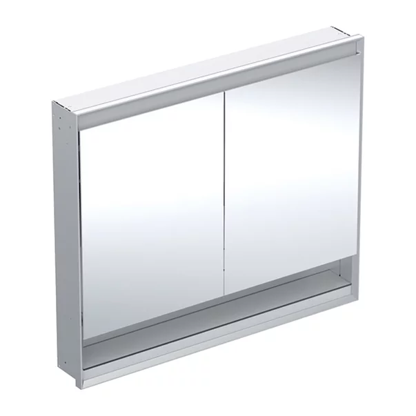 Mobilier Baie - Dulap incastrat cu oglinda si nisa Geberit One ComfortLight 105 cm aluminiu eloxat
