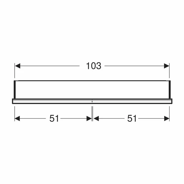Dulap incastrat cu oglinda si nisa Geberit One ComfortLight 105 cm aluminiu eloxat [3]