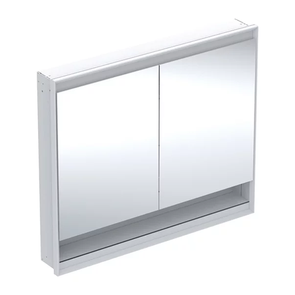 Mobilier Baie - Dulap incastrat cu oglinda si nisa Geberit One ComfortLight 105 cm alb