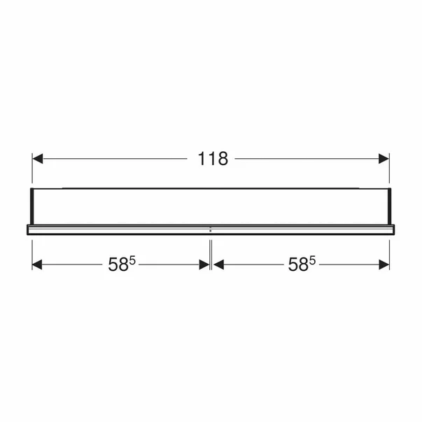 Dulap incastrat cu oglinda si nisa Geberit One ComfortLight 120 cm aluminiu eloxat [4]