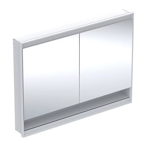 Mobilier Baie - Dulap incastrat cu oglinda si nisa Geberit One ComfortLight 120 cm alb