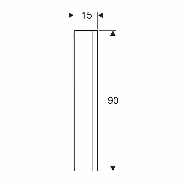 Dulap cu oglinda si nisa Geberit One ComfortLight stanga 60 cm aluminiu eloxat [3]