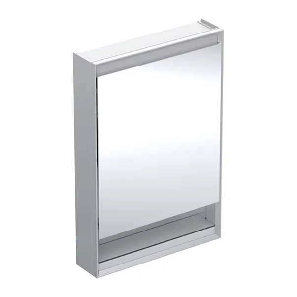 Mobilier Baie - Dulap cu oglinda si nisa Geberit One ComfortLight dreapta 60 cm aluminiu eloxat